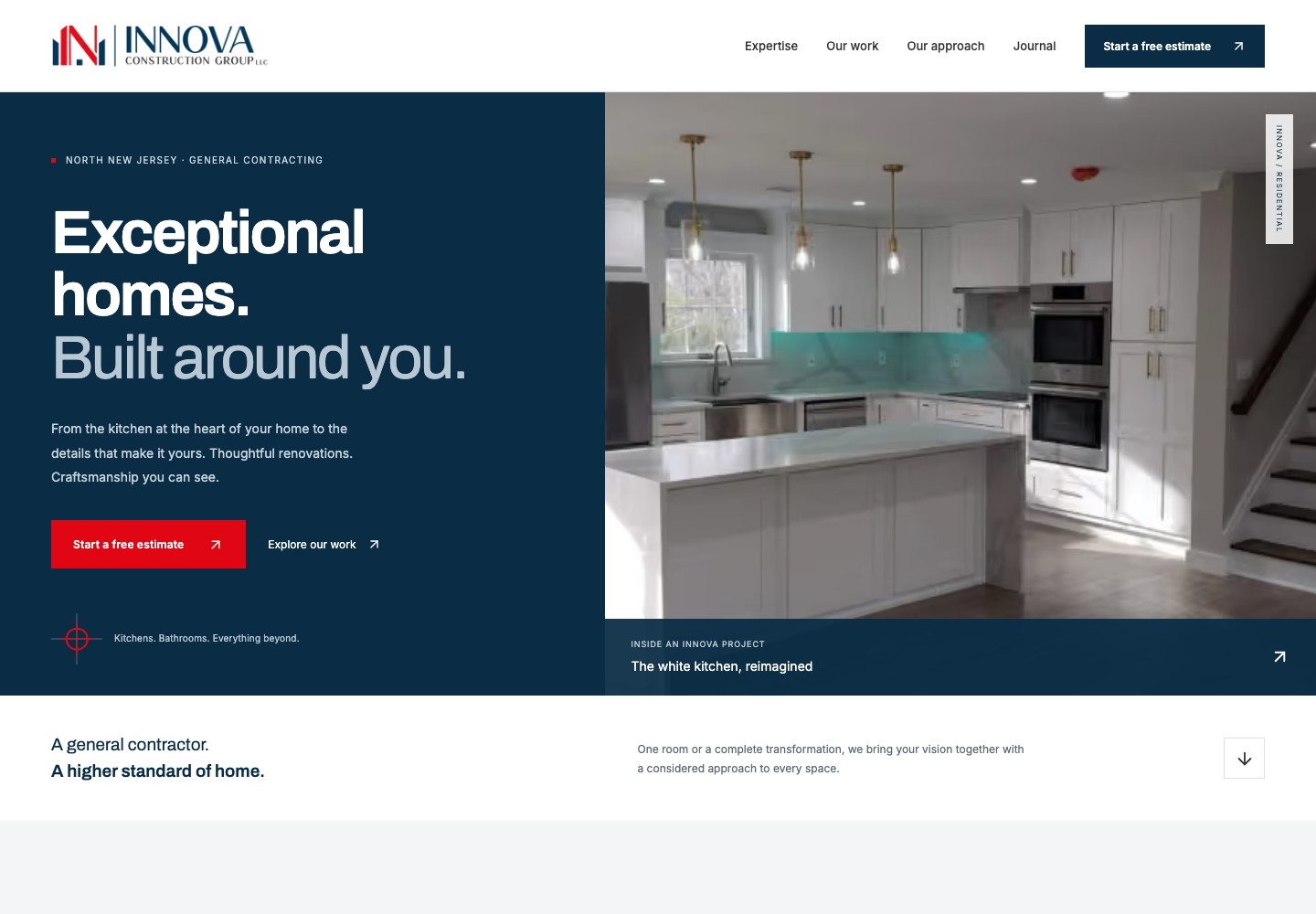 Innova Construction Group live website